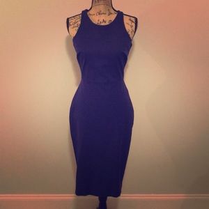 Navy Banana Republic Midi Dress